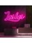 Çift Şeritli Lashes Neon LED Yazı 1