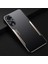 Oppo A58 Kılıfı,elektroliz Kaplama Metal Arka Panel + Yumuşak Tpu Tampon Çift Darbeye Dayanıklı Kılıf-Altın (Yurt Dışından) 1