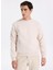 Bisiklet Yaka Krem Erkek Sweatshırt Jornewpoınt Sweat Crew Neck BAW25 3