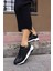 Fainn Kadin Siyah Gercek Deri Eva Tabanli Sneaker 7