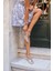 Jeroy Kadın Nude Bantlı 5 cm Topuklu Sandalet 4