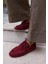 Claro Kadın Bordo Gercek Suet Loafer Ayakkabi 7