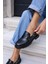 Robin Kadin Siyah Cilt Bagcıklı Loafer Ayakkabi 5