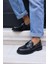 Robin Kadin Siyah Cilt Bagcıklı Loafer Ayakkabi 7