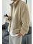 Erkek Isı Termal Iç Dış Sherpa Sonbahar Kış Tam Fermuarlı Peluş Polar Sweatshirt 3