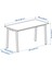 Mıttzon Çalışma Masası Huş Kaplama Beyaz 140 x 68 cm 2