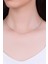 Italyan Lucia 18 Ayar Beyaz Altın Kaplama 43 cm Gümüş Zincir Kolye 2