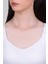 Italyan Lucia 18 Ayar Beyaz Altın Kaplama 43 cm Gümüş Zincir Kolye 4