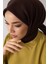 Acı Kahve Silk Home Düz Twill Polyester Eşarp 3