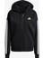 Essentials 3 Stripes Full Zip Kadın Siyah Polar.- 14