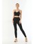 Siyah Mı Emay 3921 Soft Seamless Ripli Tayt Yoga Takımı 1