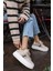 Zanıolo Kadın Bej Taş Detay Sneaker 4