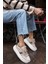 Zanıolo Kadın Bej Taş Detay Sneaker 5