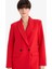 Oversize Geniş Kalıp Ceket Yaka Düğmeli Kırmızı Blazer Ceket C2457AX25AU 3