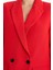 Oversize Geniş Kalıp Ceket Yaka Düğmeli Kırmızı Blazer Ceket C2457AX25AU 4
