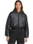 Kadın Siyah Mont Pleather Bomber JX5332 2