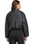 Kadın Siyah Mont Pleather Bomber JX5332 3