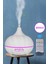 Aroma Difüzör Gece Işığı Beyaz Parke Desen 7 LED Nemlendirici Kumandalı 550 ml Buhar Makinesi 1