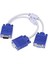 Al-4567 VGA Y Kablo Çoklayıcı Splitter 1 PC 2 Monitör Bağlantısı İçin Uygun 2
