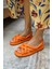 Marciya Kadin Orange Pofuduk Sandalet 5