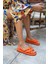 Marciya Kadin Orange Pofuduk Sandalet 7
