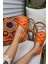 Marciya Kadin Orange Pofuduk Sandalet 8