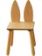 Doğal Ahşap Çocuk Sandalye Tilki 1