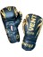Elite Boks Eldiveni 10 oz Kick-Boks İçin Cırt Bantlı PU Malzeme Altın Siyah 7