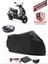 Peugeot Speedfight 4 Motor Brandası Siyah Arka Çanta Uyumlu Motorsiket Brandası Motor Örtüsü Çadır Su Geçirmez Motosiklet Kılıfı Motor Brandası 1