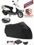 Abush Speedy 125I Siyah Arka Çanta Uyumlu Motorsiket Brandası Motor Örtüsü Çadır Su Geçirmez Motosiklet Kılıfı Motor Brandası 1