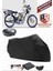 Falcon Leopar 222 Siyah Arka Çanta Uyumlu Motorsiket Brandası Motor Örtüsü Çadır Su Geçirmez Motosiklet Kılıfı Motor Brandası 1
