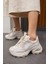 Sochı Kadın Bej Tas Detay Ithal Taban Sneaker 1