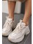 Sochı Kadın Bej Tas Detay Ithal Taban Sneaker 7