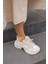 Sochı Kadın Bej Tas Detay Ithal Taban Sneaker 8