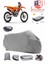 Ktm 250 Exc-F Arka Çanta Uyumlu (Gri) Motorsiket Brandası Motor Örtüsü Çadır Su Geçirmez Motosiklet Kılıfı Motor Brandası 1