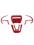 Jeep Dodge Charger Için Karbon Fiber Kırmızı Direksiyon Simidi Kılıfı Döşemesi (Yurt Dışından) 1