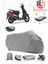 Honda Activa 125 Motor Brandası Gri Arka Çanta Uyumlu Motorsiket Brandası Motor Örtüsü Çadır Su Geçirmez Motosiklet Kılıfı Motor Brandası 1