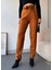 Kendinden Kemerli Triko Pantolon Camel 4