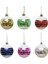 Yılbaşı Topları Desenli Çam Ağacı Süsleri Karışık Renk 6 cm 6'lı 3