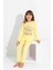 Kız Çocuk Uzun Kollu Pamuklu Ayıcık Baskılı Pijama Takımı 8404S 5