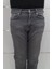 Fistan Store Erkek Gri Yüksek Bel Rahat Kesim Boru Paça Jean Pantolon 2