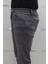 Fistan Store Erkek Gri Yüksek Bel Rahat Kesim Boru Paça Jean Pantolon 3