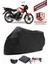 Falcon Crazy 125 Siyah Motorsiket Brandası Motor Örtüsü Çadır Su Geçirmez Motosiklet Kılıfı Motor Brandası 1