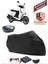 Kymco Like S 50 Siyah Arka Çanta Uyumlu Motorsiket Brandası Motor Örtüsü Çadır Su Geçirmez Motosiklet Kılıfı Motor Brandası 1