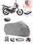 Kral Motor KR-150-G Arka Çanta Uyumlu (Gri) Motorsiket Brandası Motor Örtüsü Çadır Su Geçirmez Motosiklet Kılıfı Motor Brandası 1