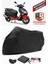 Asya As 150 T1 Siyah Motorsiket Brandası Motor Örtüsü Çadır Su Geçirmez Motosiklet Kılıfı Motor Brandası 1