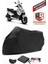 Piaggio X7 250 Motor Brandası Siyah Motorsiket Brandası Motor Örtüsü Çadır Su Geçirmez Motosiklet Kılıfı Motor Brandası 1