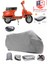 Vespa Px 200 Motor Brandası Gri Arka Çanta Uyumlu Motorsiket Brandası Motor Örtüsü Çadır Su Geçirmez Motosiklet Kılıfı Motor Brandası 1