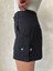 Kemer Detaylı Gabardin Şort Siyah S25289 7