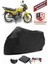 Arora Ar 100-19 Elegant Siyah Motorsiket Brandası Motor Örtüsü Çadır Su Geçirmez Motosiklet Kılıfı Motor Brandası 1